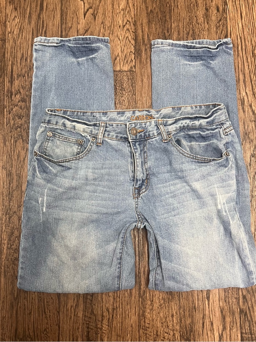 Carbon Men’s Light Wash Straight Leg Denim Jeans Size 32/32